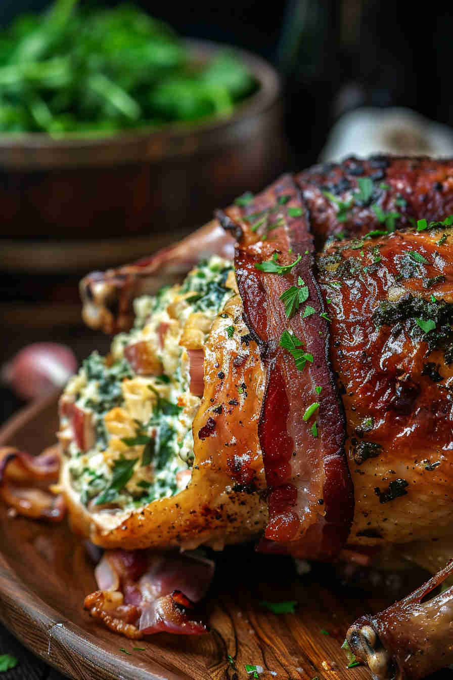 Bacon-Wrapped Stuffed Chicken