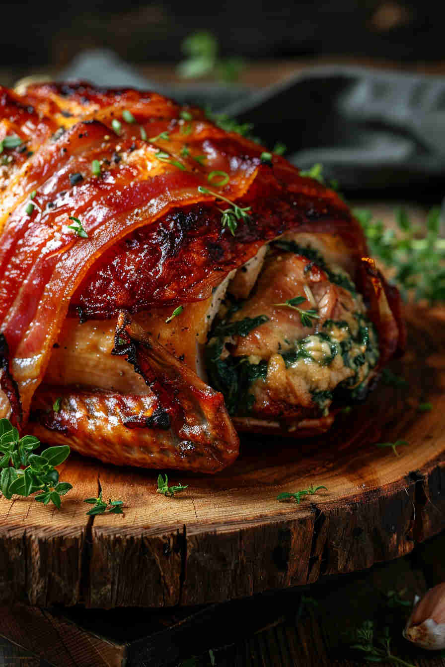 Bacon-Wrapped Stuffed Chicken