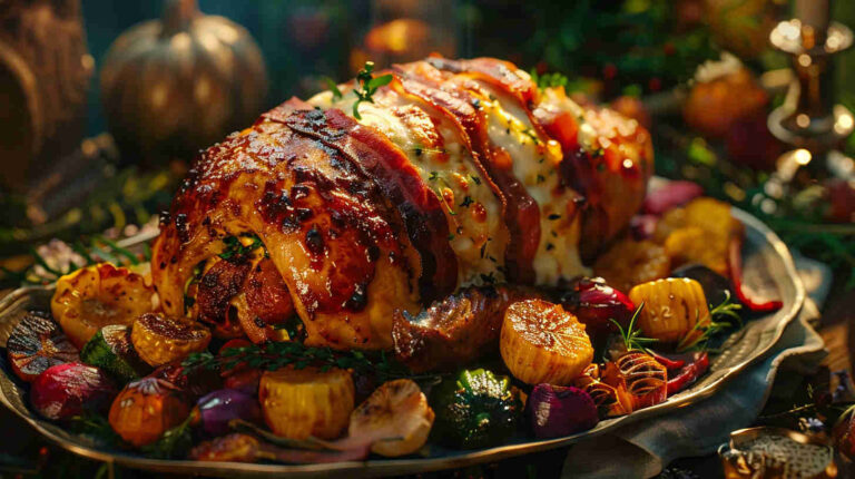 Bacon-Wrapped Stuffed Chicken