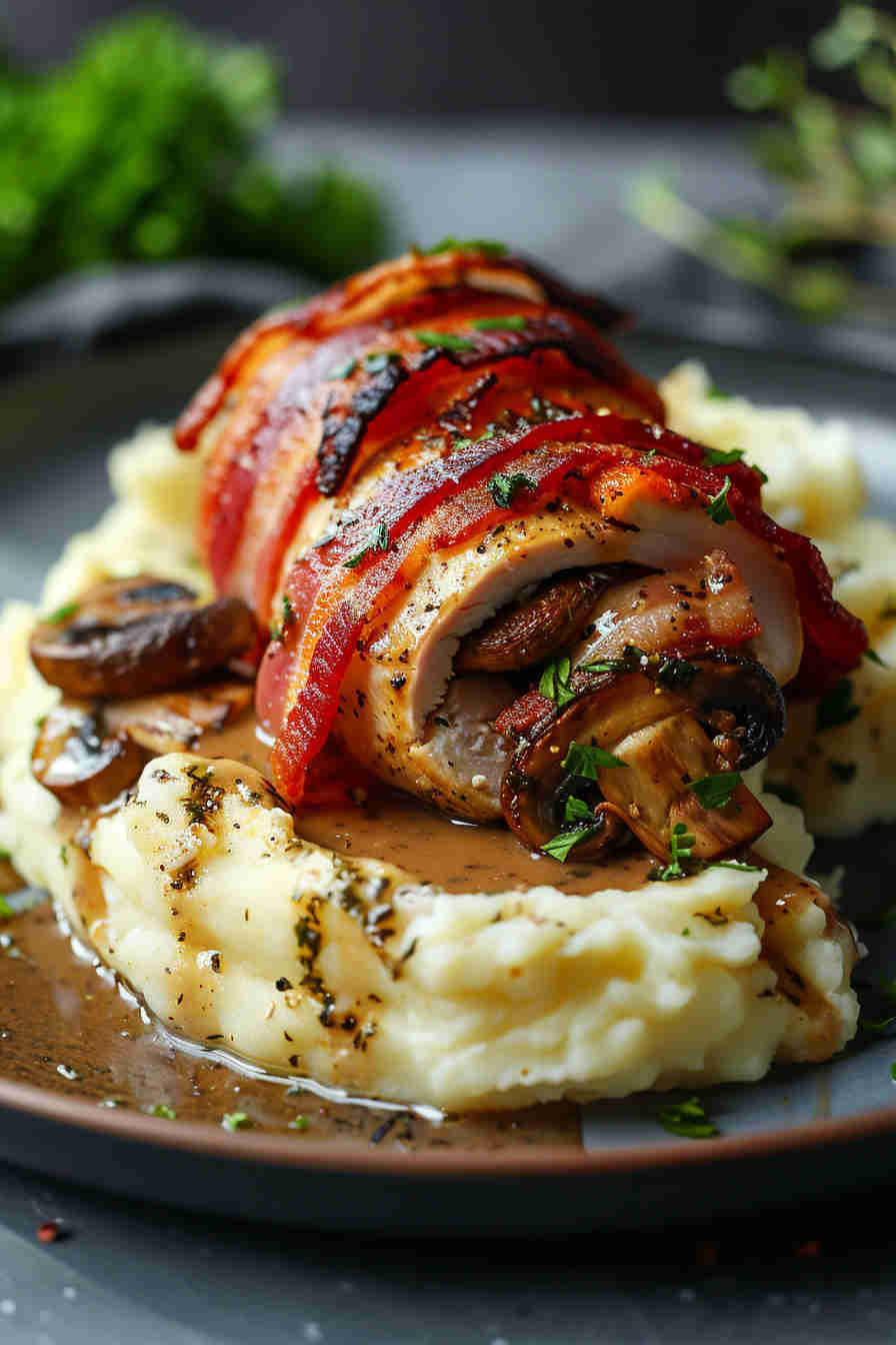 Bacon-Wrapped Stuffed Chicken