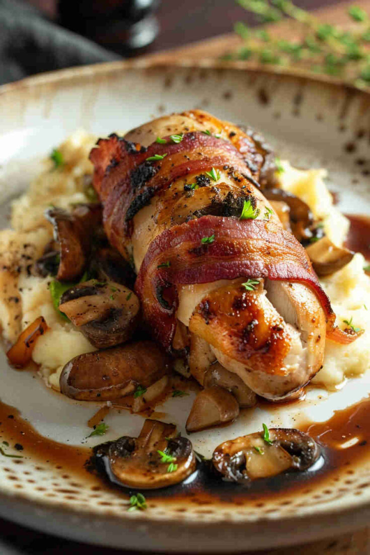 Bacon-Wrapped Stuffed Chicken