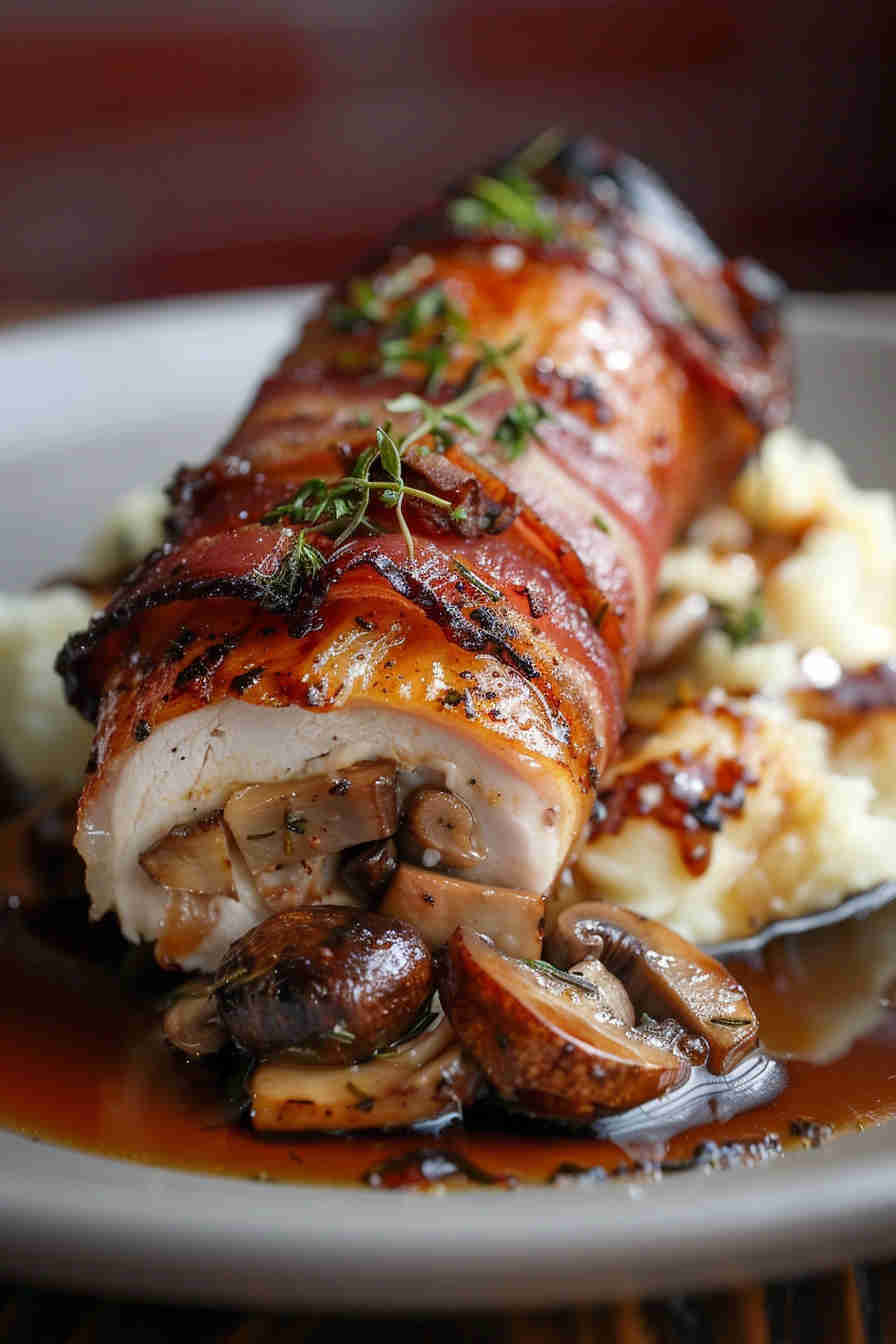 Bacon-Wrapped Stuffed Chicken