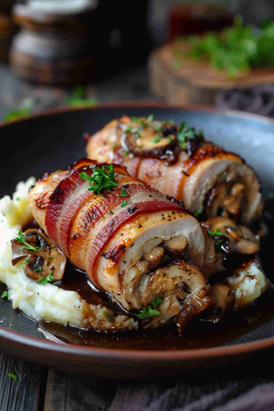 Bacon-Wrapped Stuffed Chicken