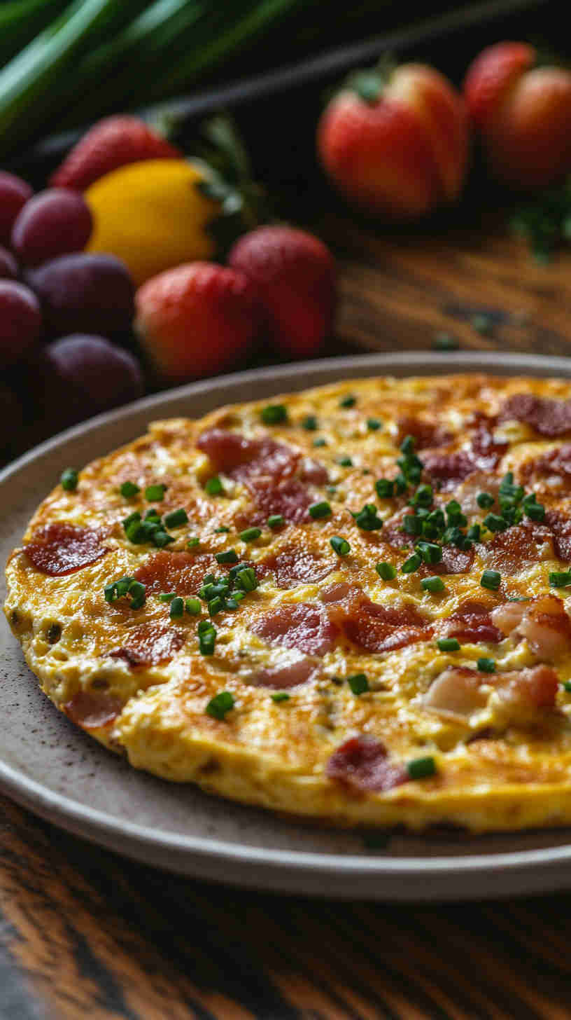 Bacon and Cheddar Breakfast Frittata