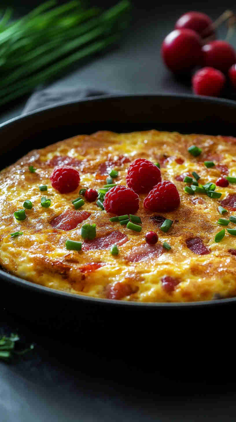 Bacon and Cheddar Breakfast Frittata