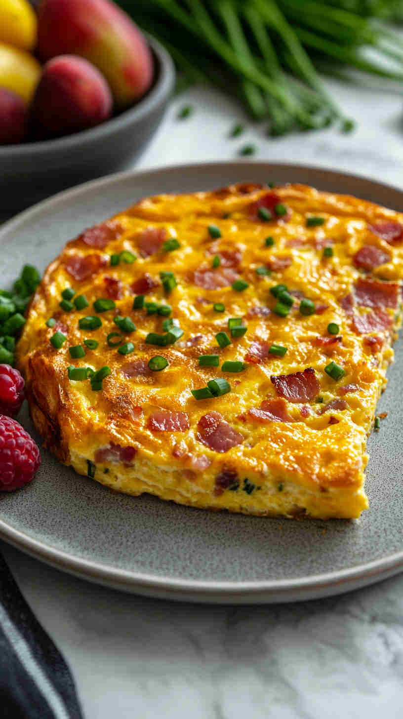 Bacon and Cheddar Breakfast Frittata