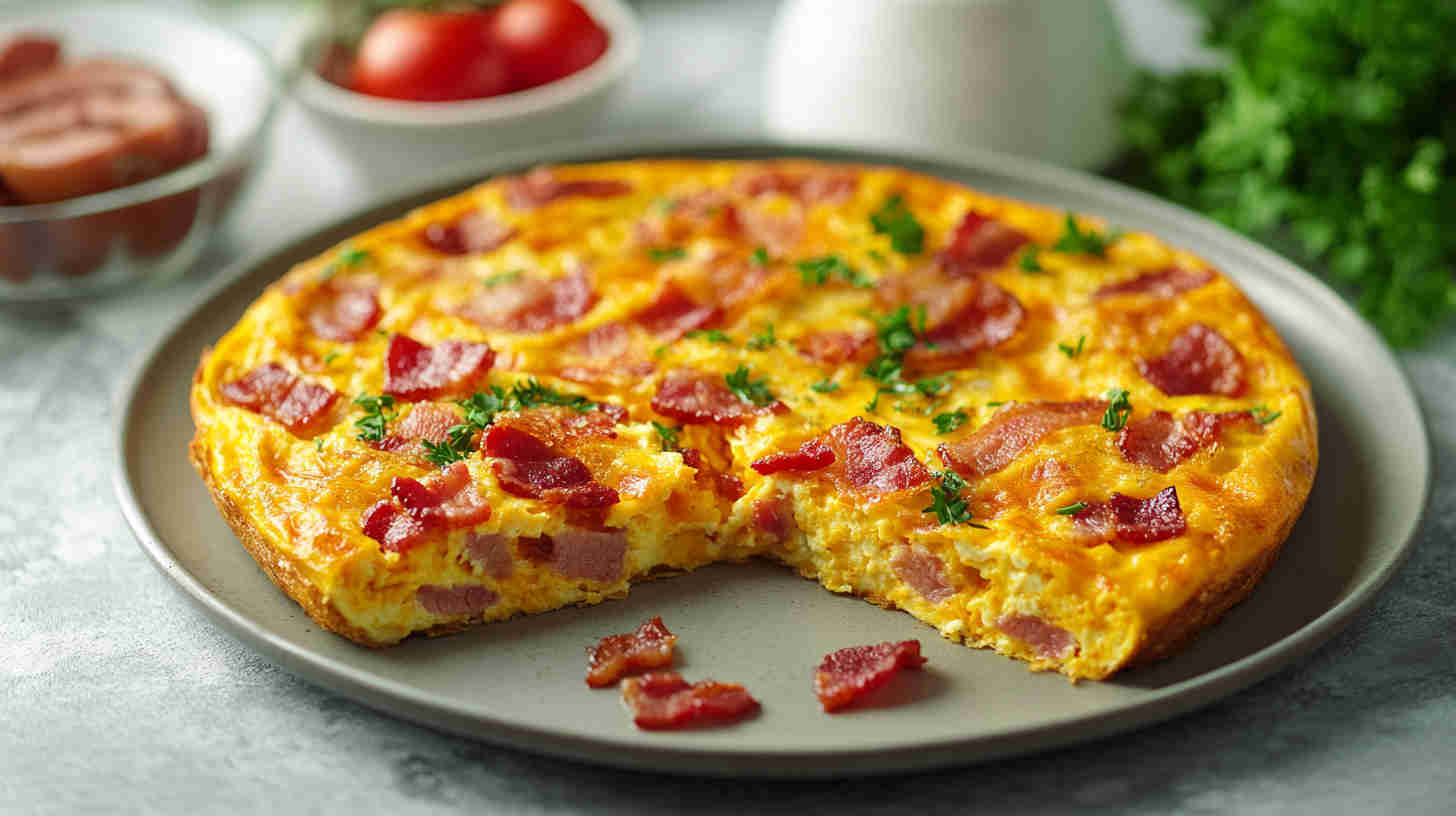 Bacon and Cheddar Breakfast Frittata