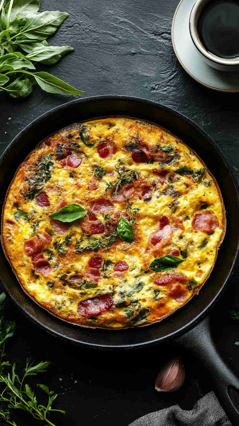 Bacon and Cheddar Breakfast Frittata