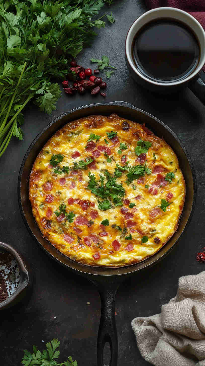 Bacon and Cheddar Breakfast Frittata