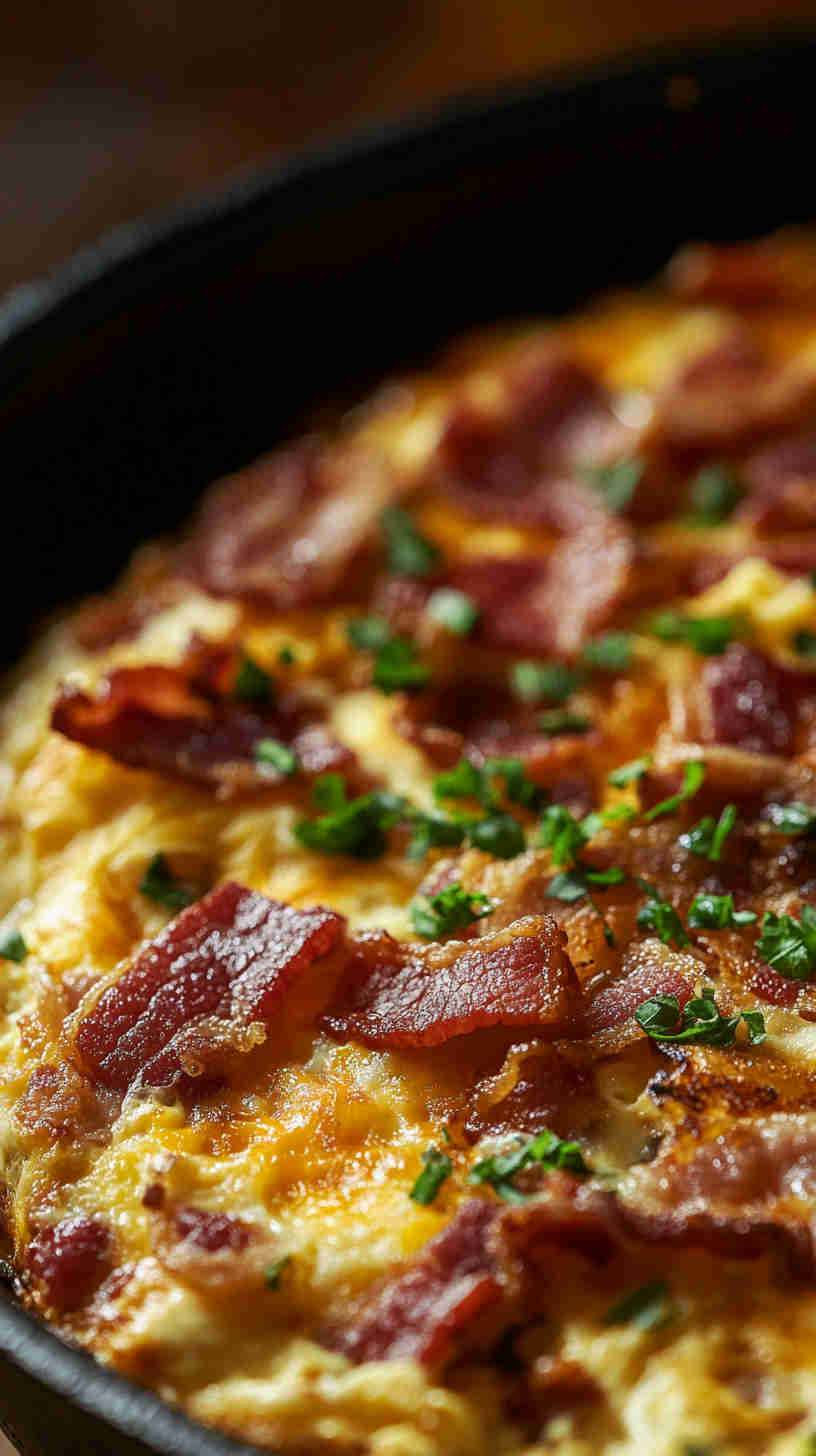 Bacon and Cheddar Breakfast Frittata