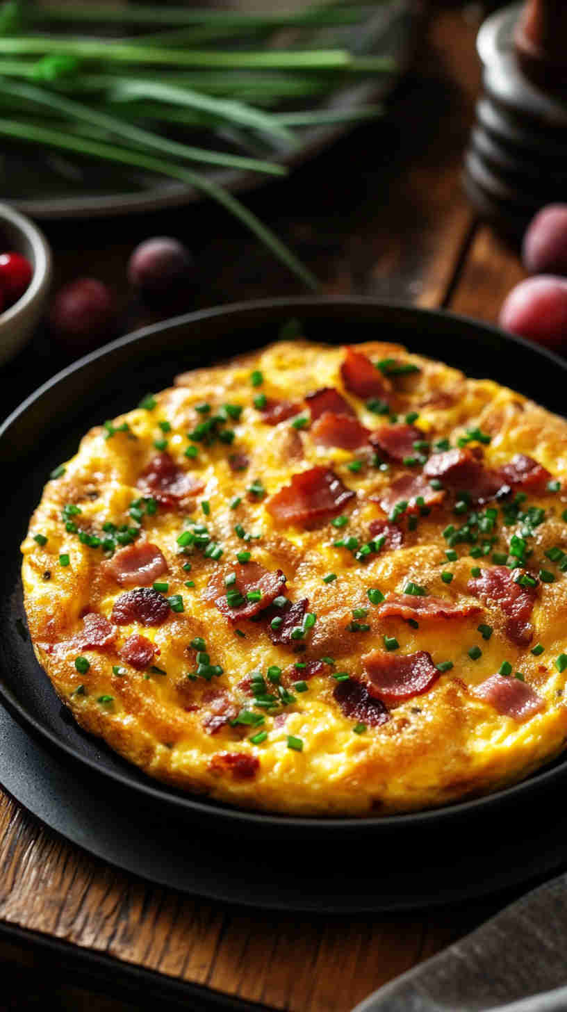 Bacon and Cheddar Breakfast Frittata