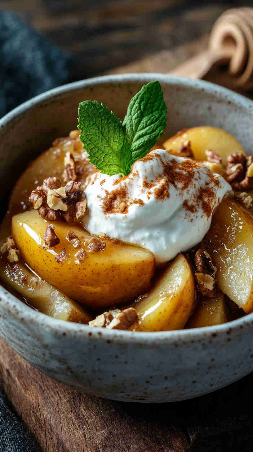 Baked Apple with Walnuts and Honey