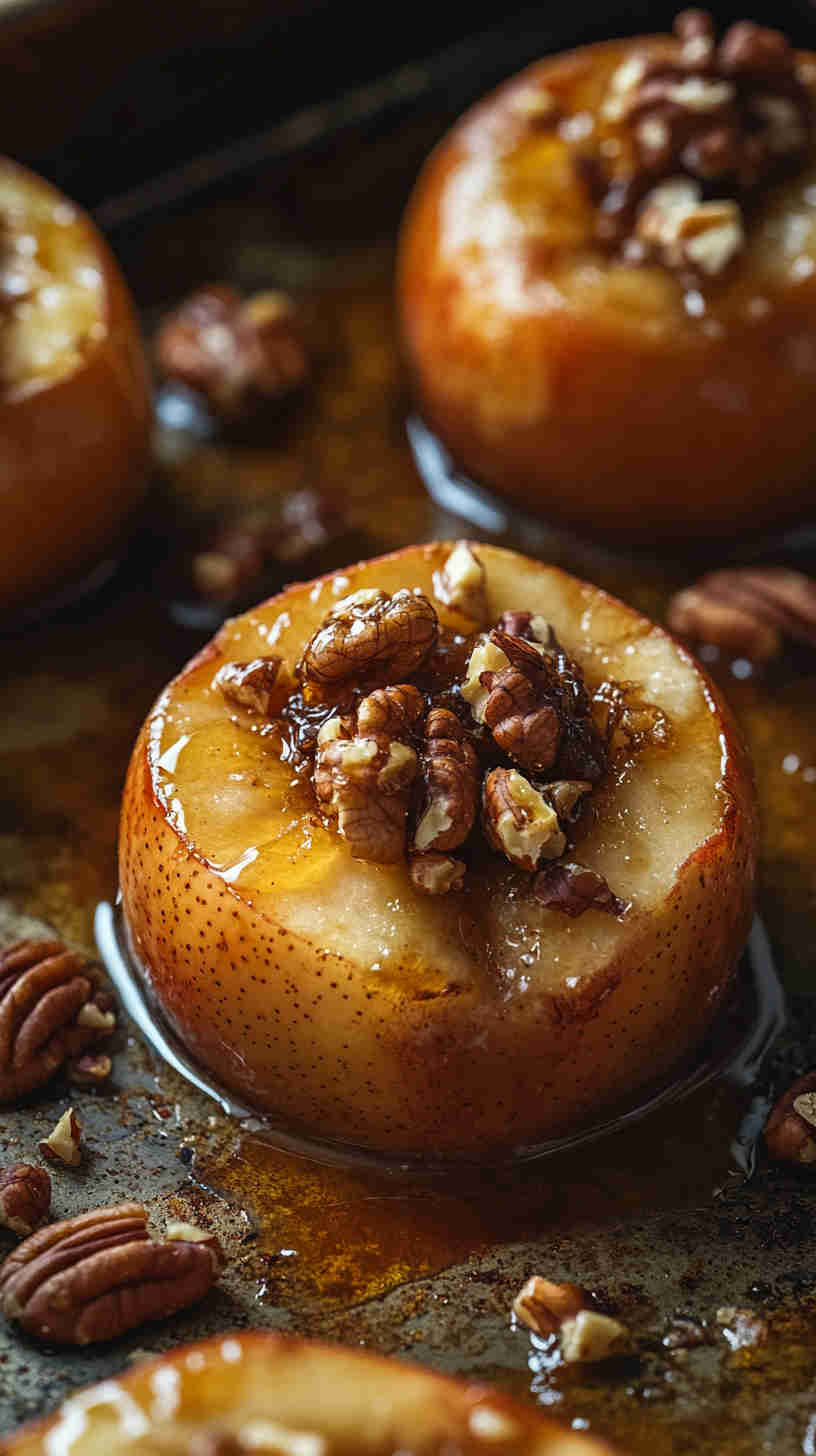 Baked Apple with Walnuts and Honey
