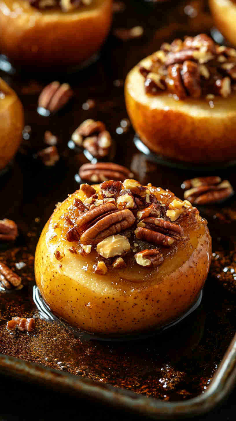 Baked Apple with Walnuts and Honey