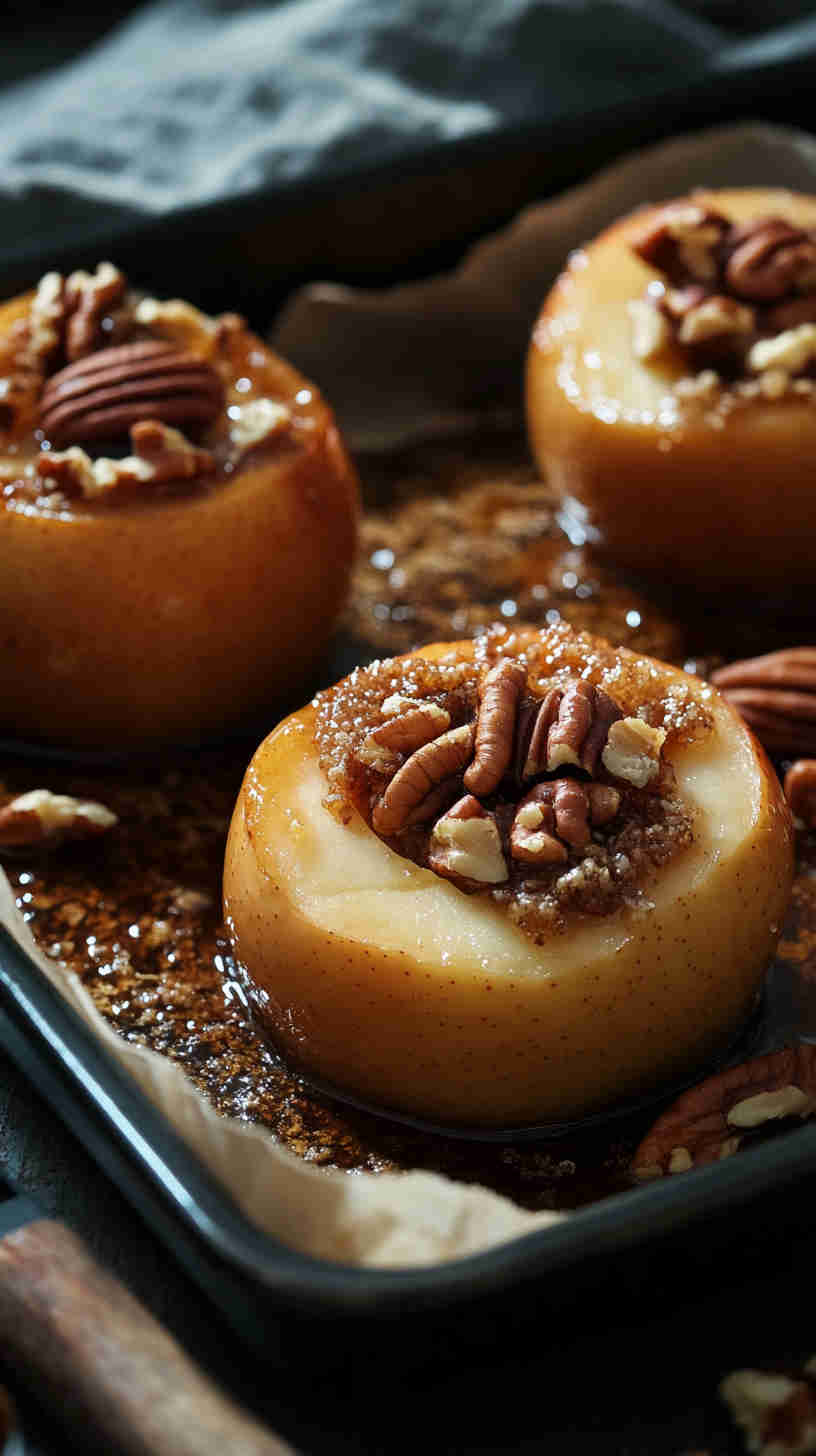 Baked Apple with Walnuts and Honey