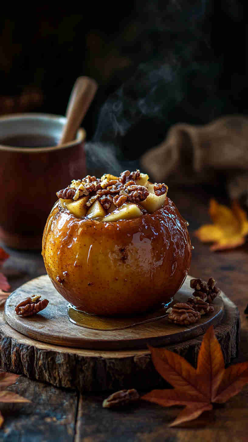 Baked Apple with Walnuts and Honey