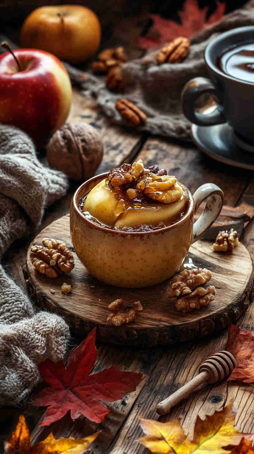 Baked Apple with Walnuts and Honey