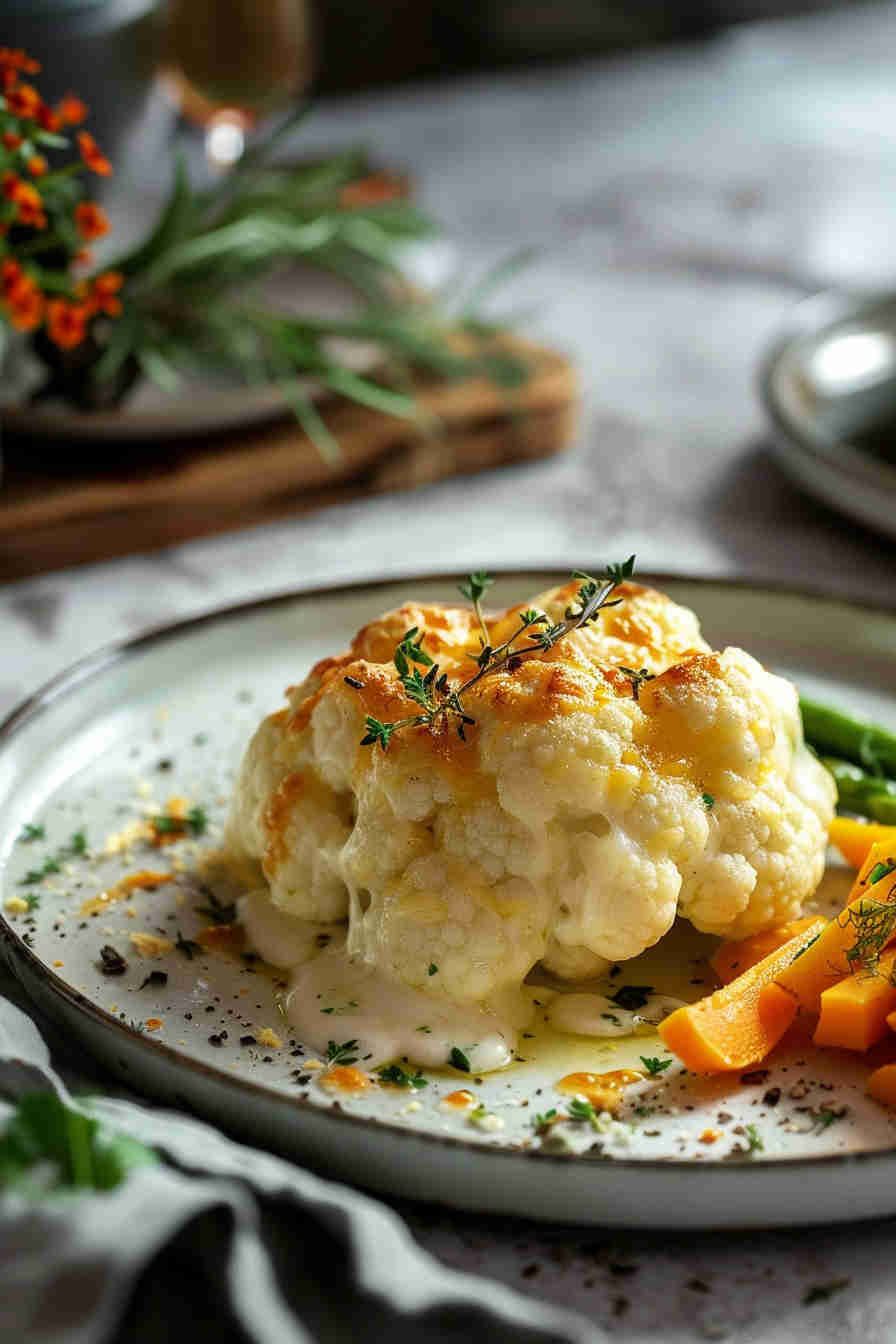 Baked Cheesy Cauliflower Casserole