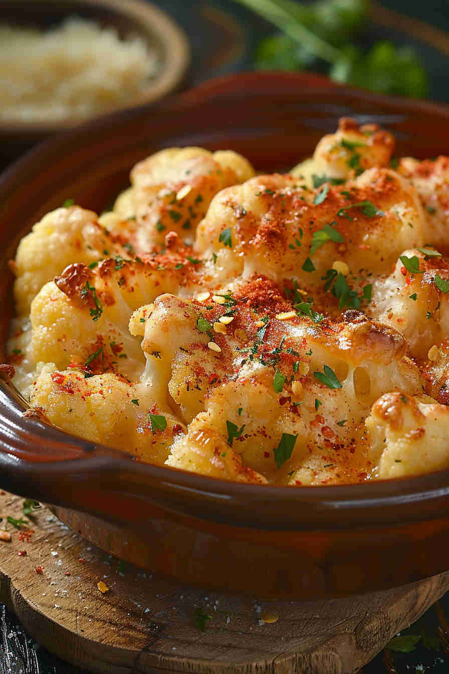 Baked Cheesy Cauliflower Casserole
