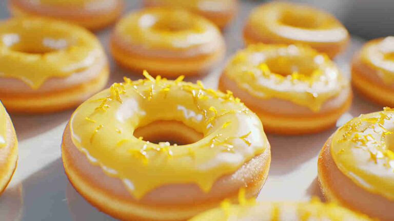 Baked Lemon Protein Donuts