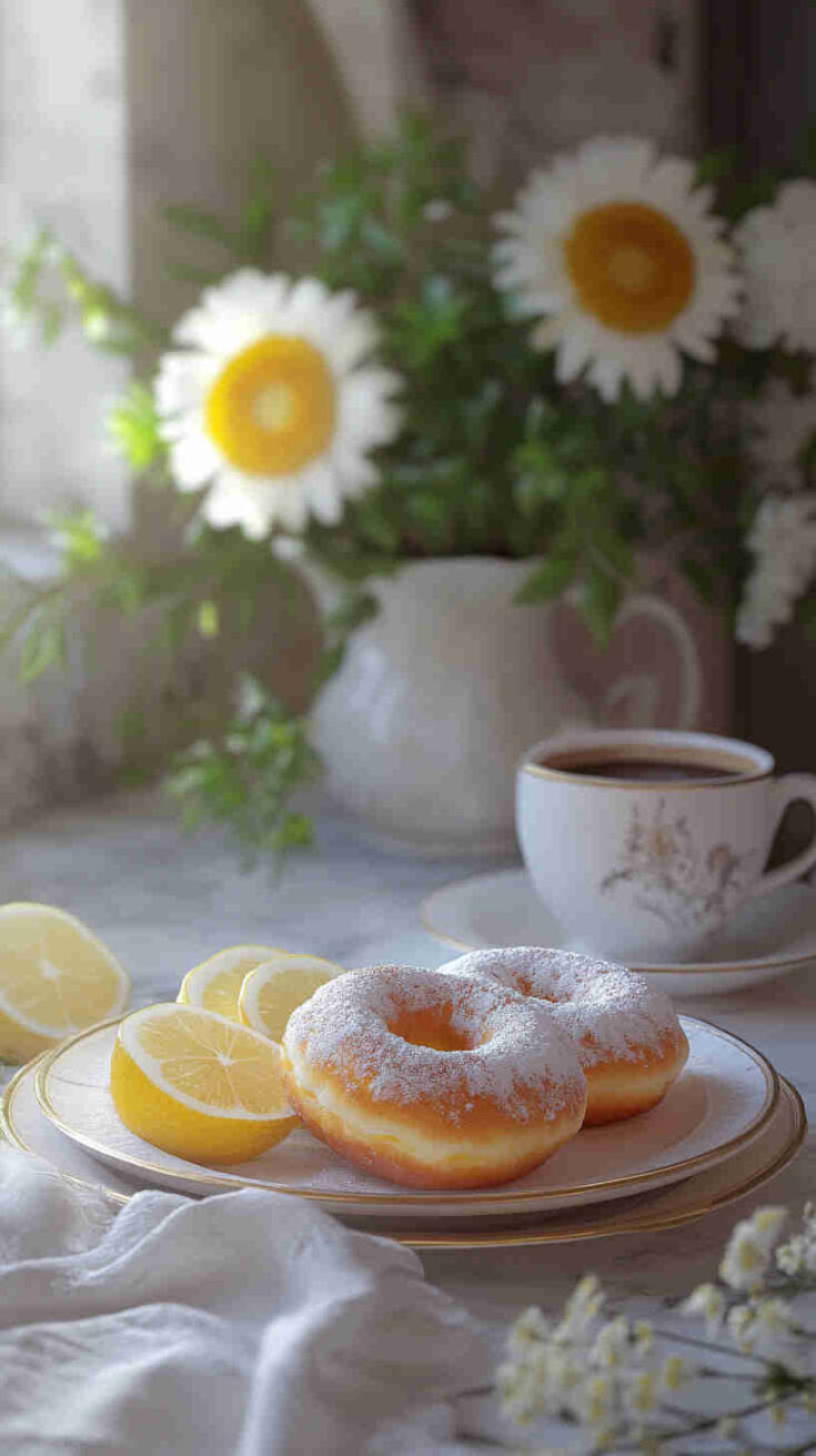 Baked Lemon Protein Donuts