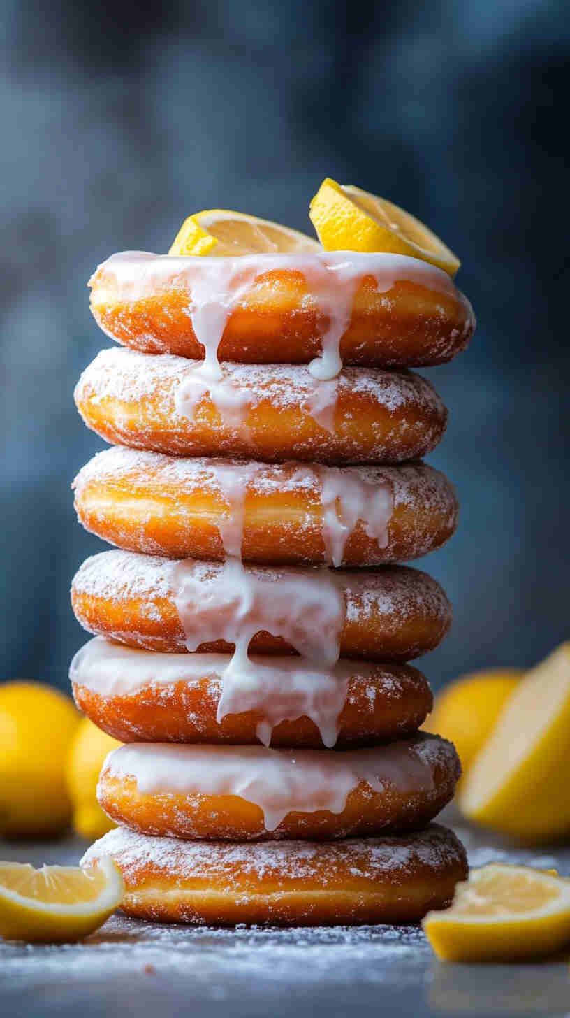 Baked Lemon Protein Donuts