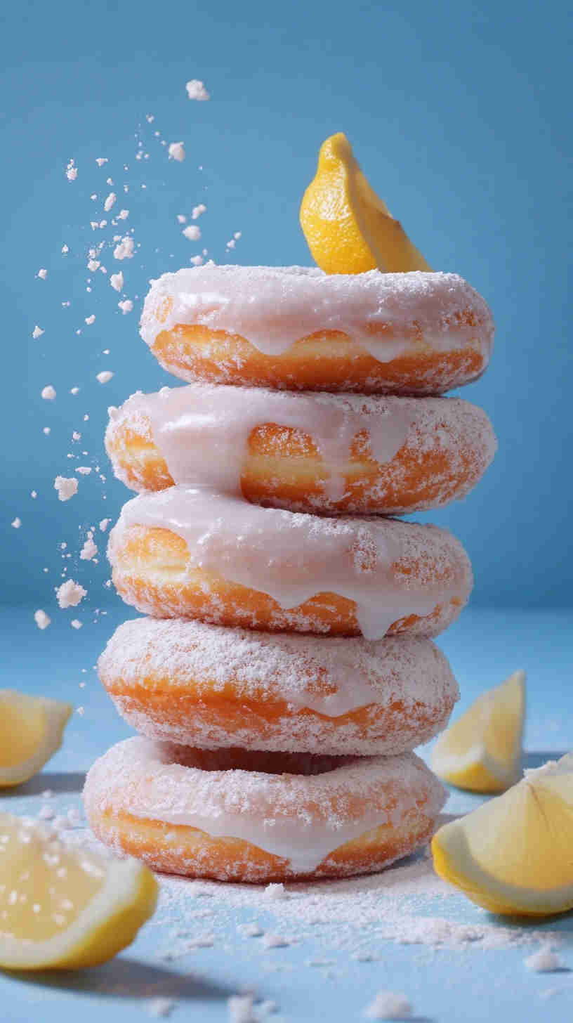 Baked Lemon Protein Donuts
