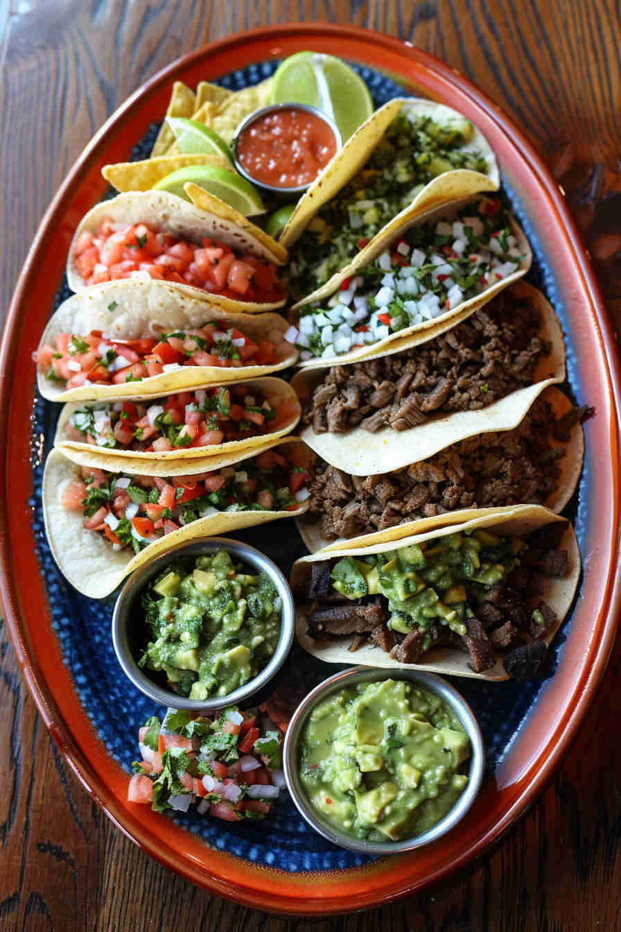Beef Tacos with Avocado Salsa