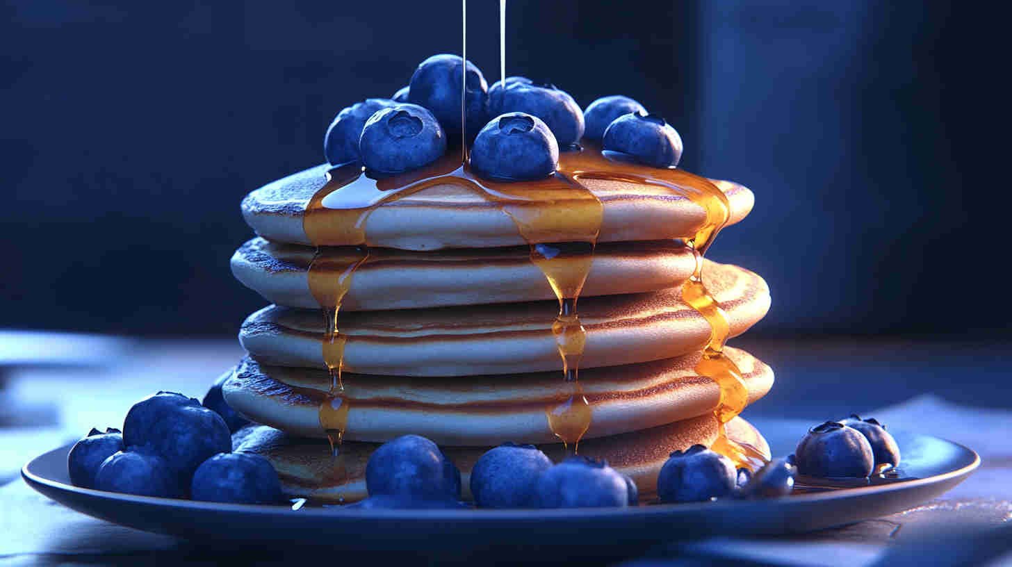 Blueberry Protein Pancakes