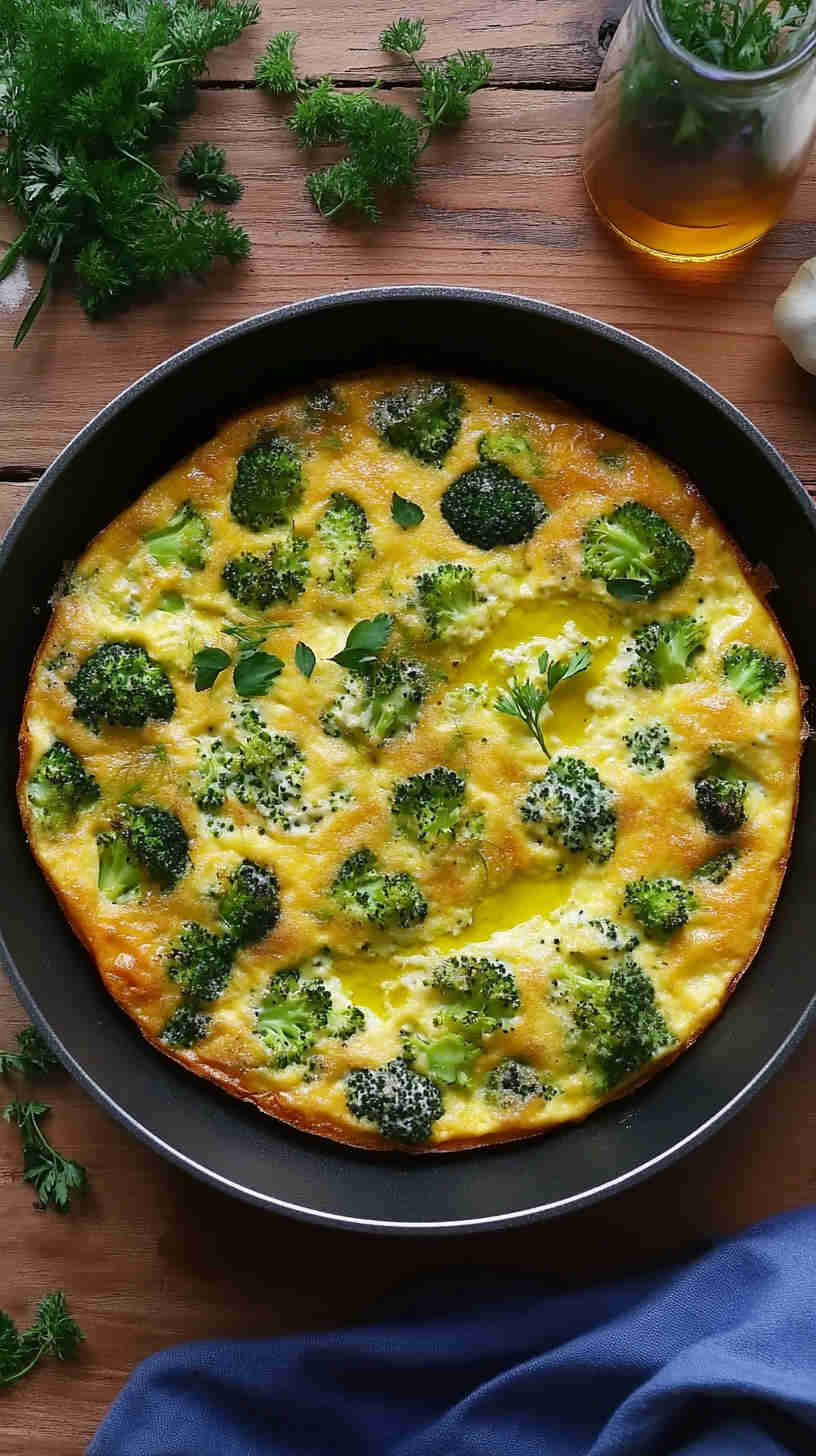 Broccoli & Parmesan Frittata