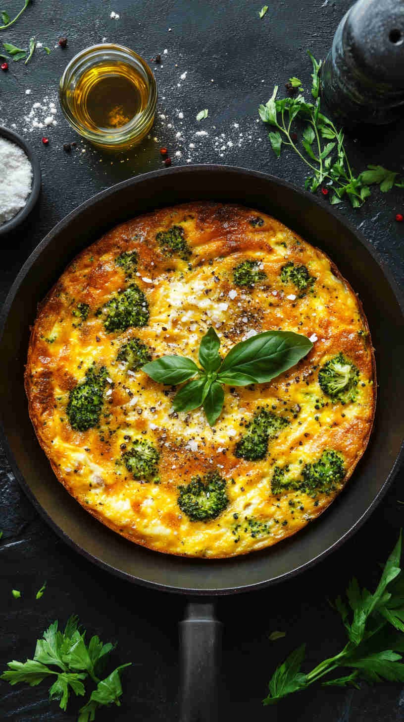 Broccoli & Parmesan Frittata
