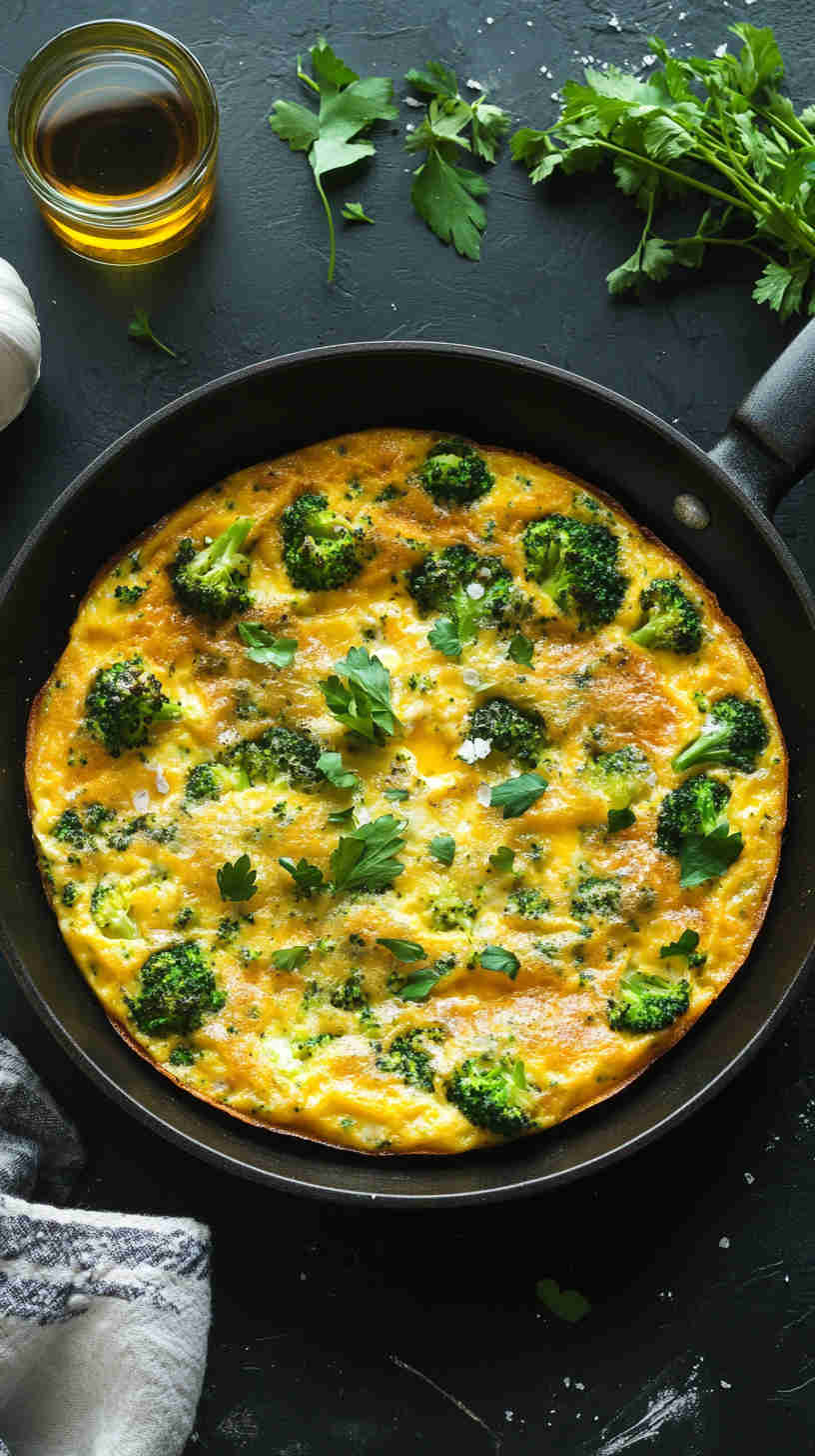 Broccoli & Parmesan Frittata