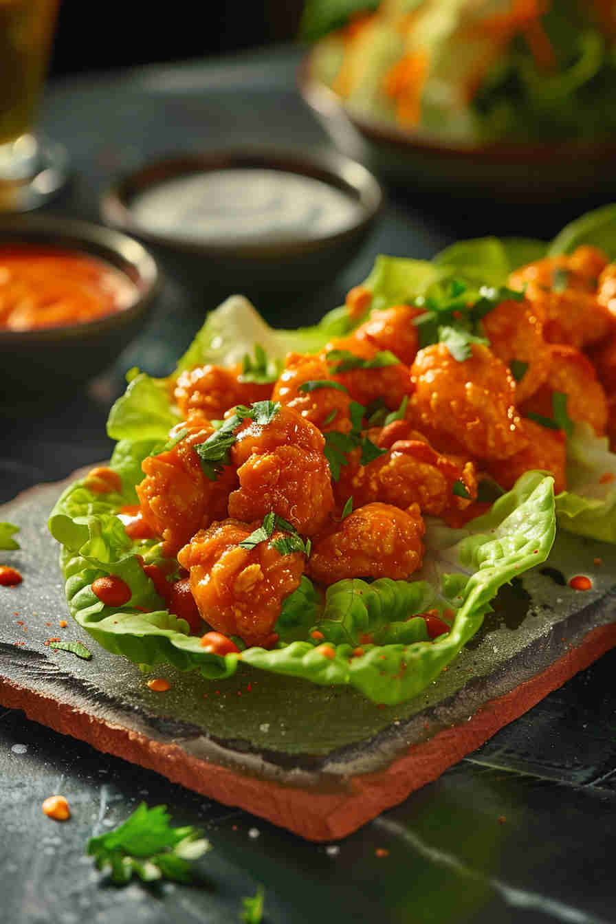 Buffalo Chicken Lettuce Wraps