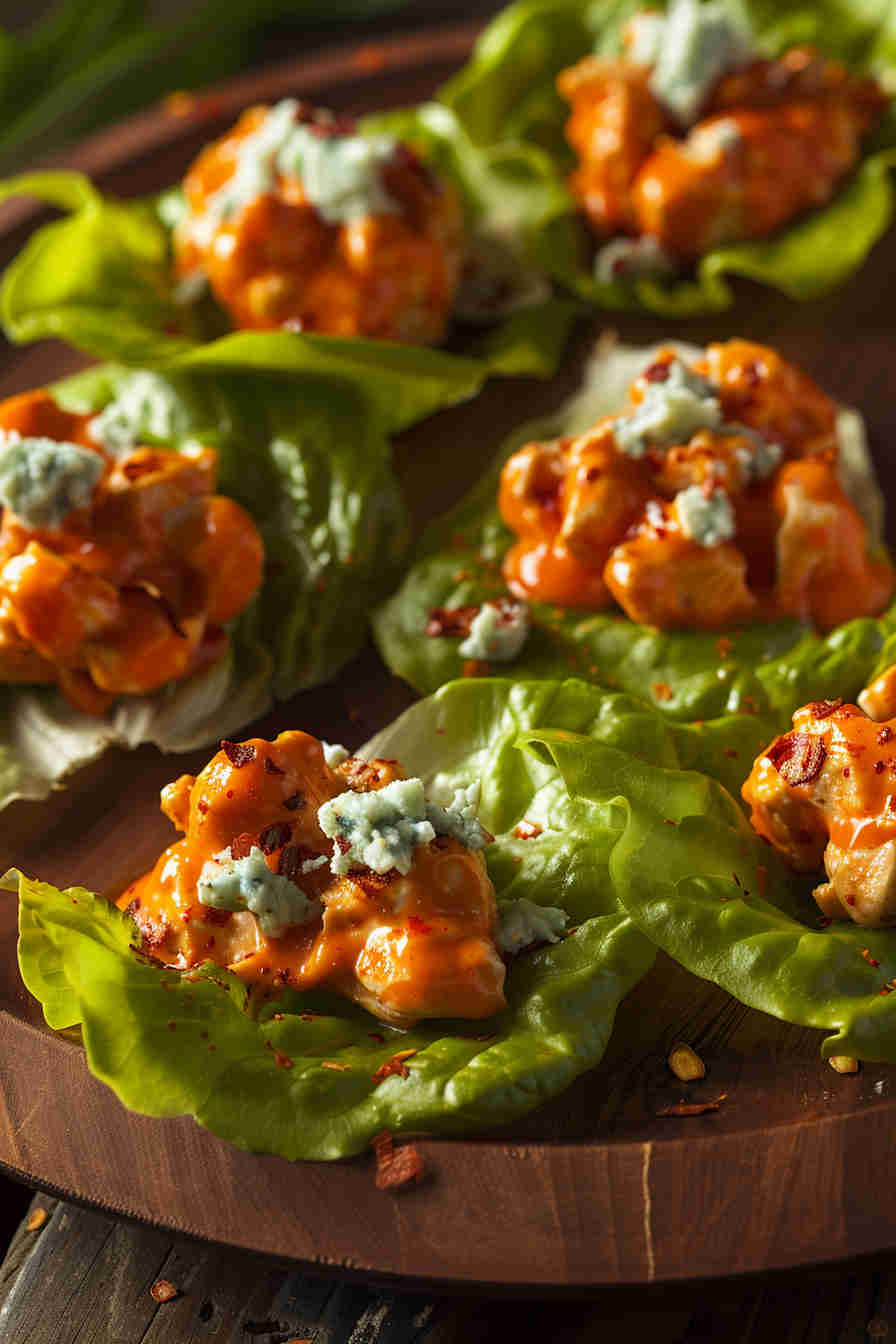Buffalo Chicken Lettuce Wraps