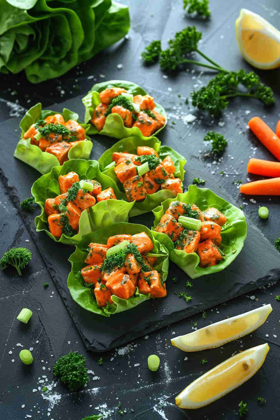 Buffalo Chicken Lettuce Wraps