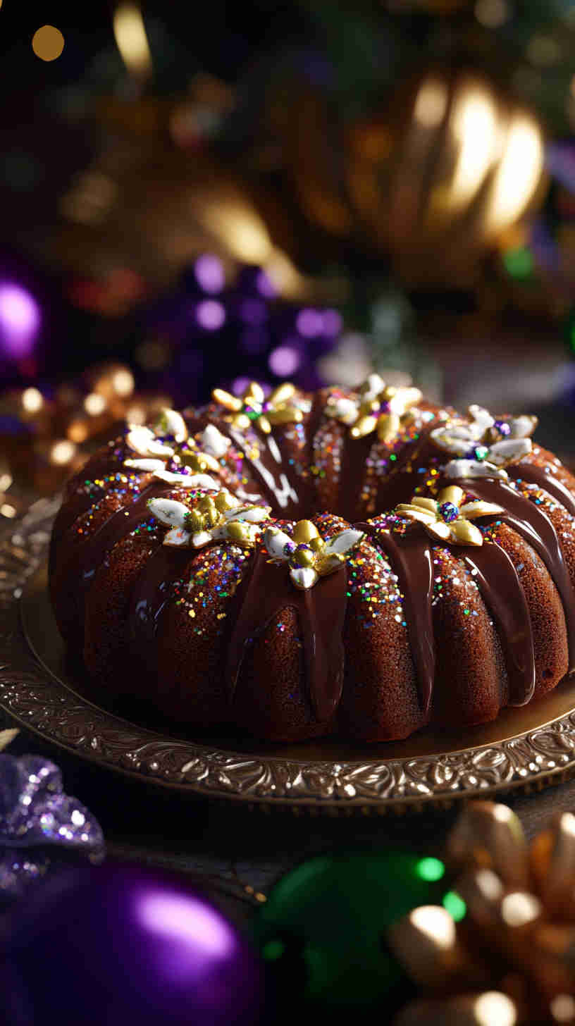 Chocolate Hazelnut King Cake