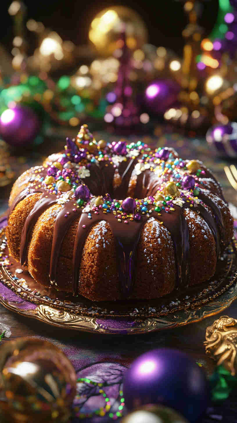 Chocolate Hazelnut King Cake