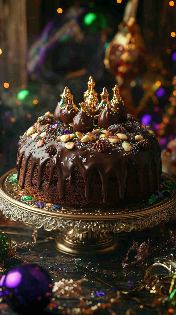 Chocolate Hazelnut King Cake