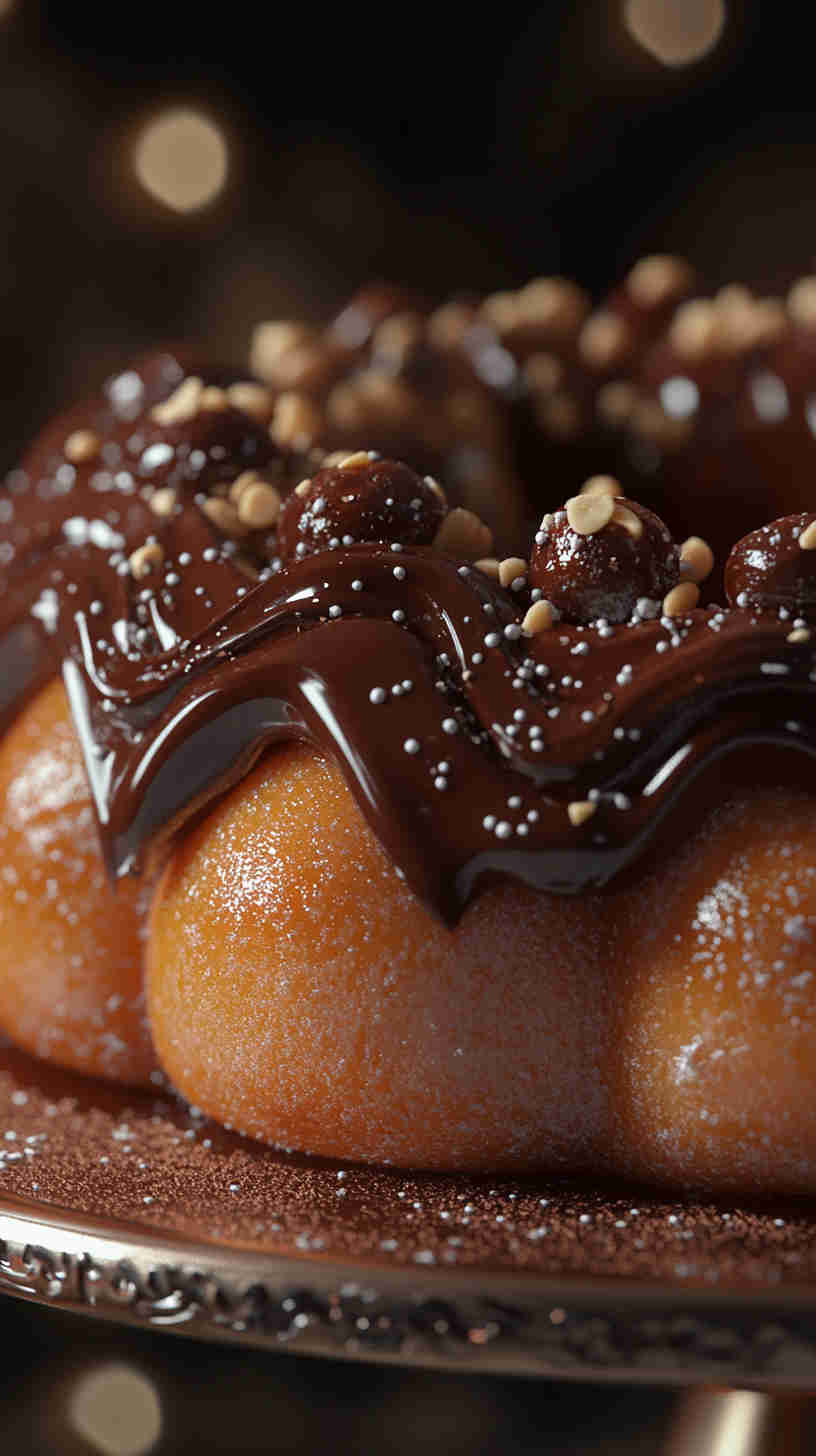 Chocolate Hazelnut King Cake