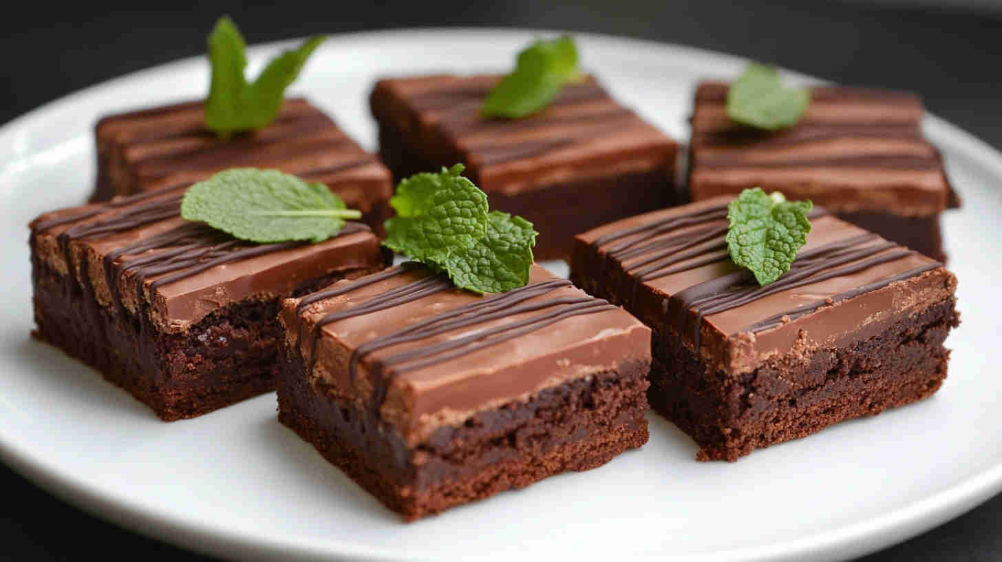 Chocolate Mint Protein Brownies