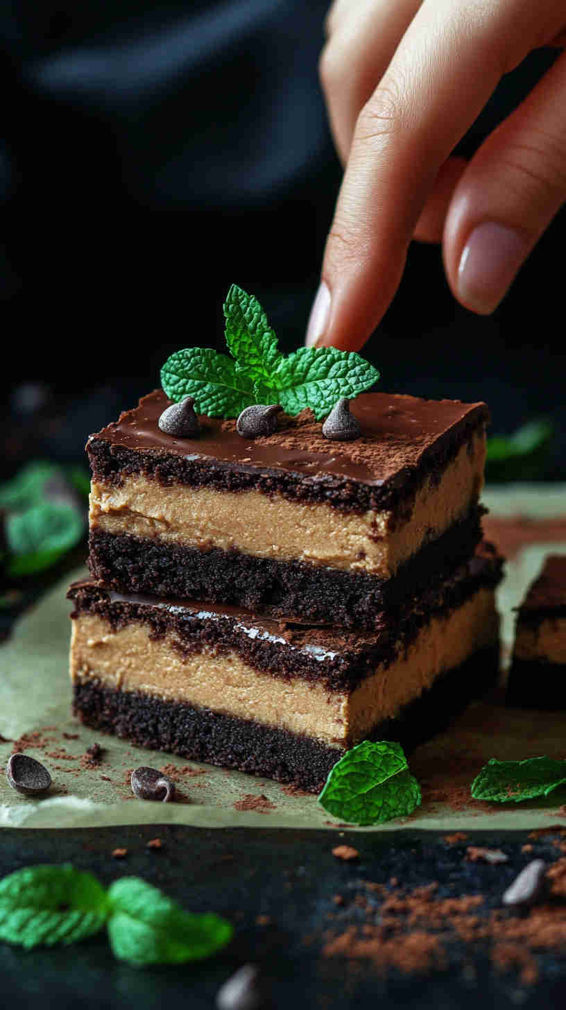 Chocolate Mint Protein Brownies