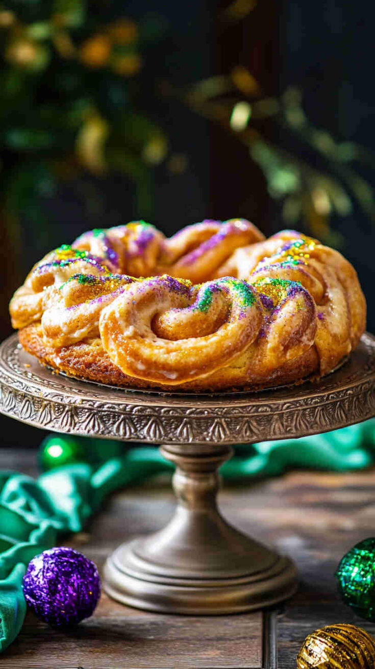 Cinnamon Swirl King Cake