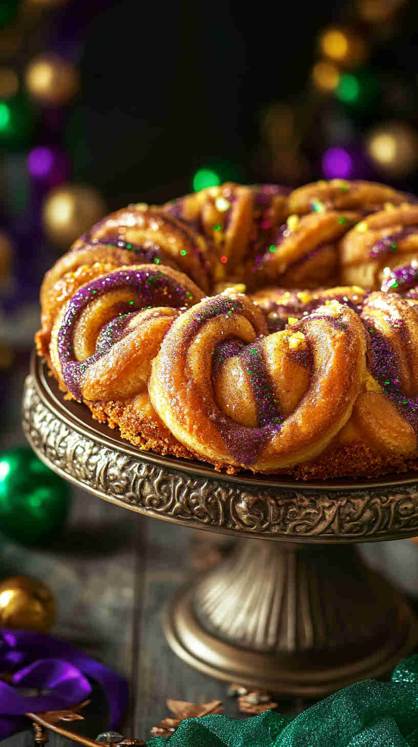 Cinnamon Swirl King Cake