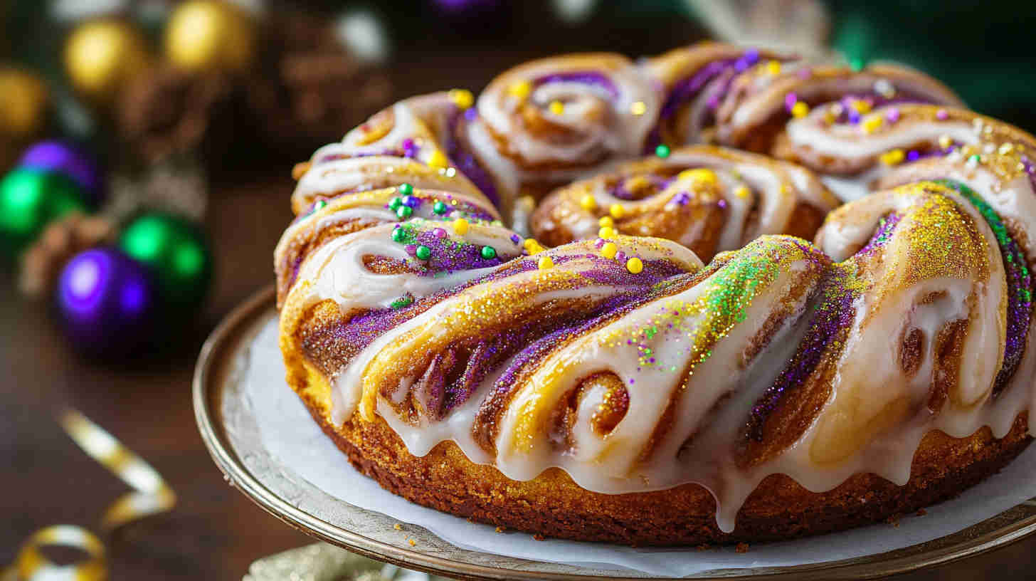 Cinnamon Swirl King Cake