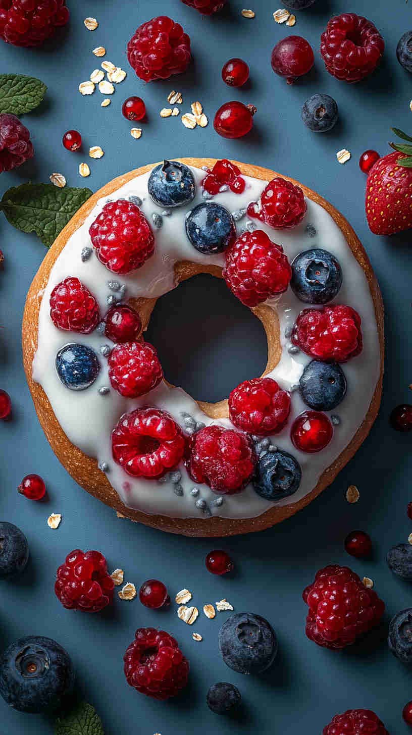 Greek Yogurt and Berry Bagel Delight