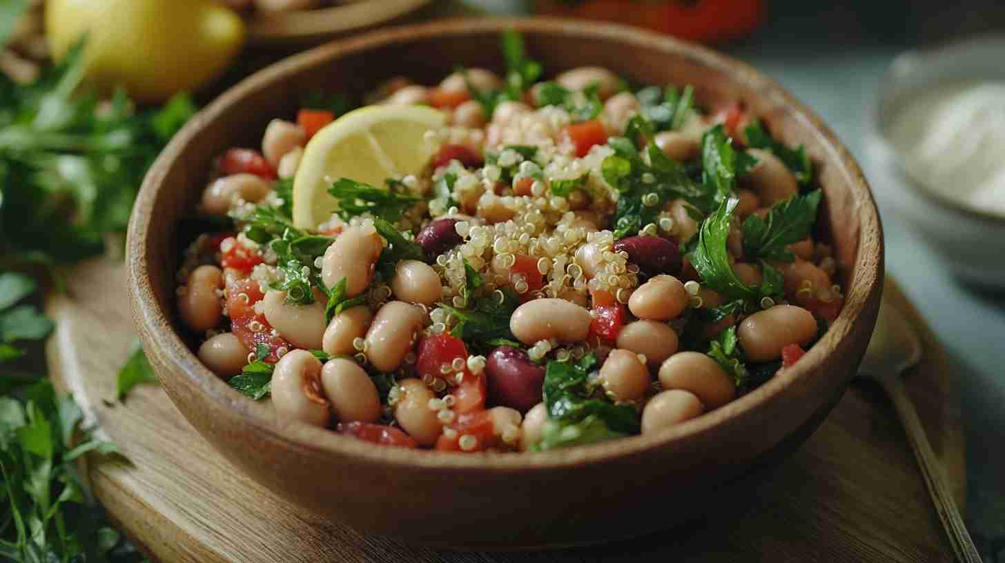 Herbed Cannellini Bean and Quinoa Salad
