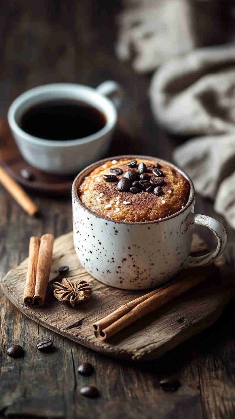 High-Protein Cinnamon Roll Mug Cake