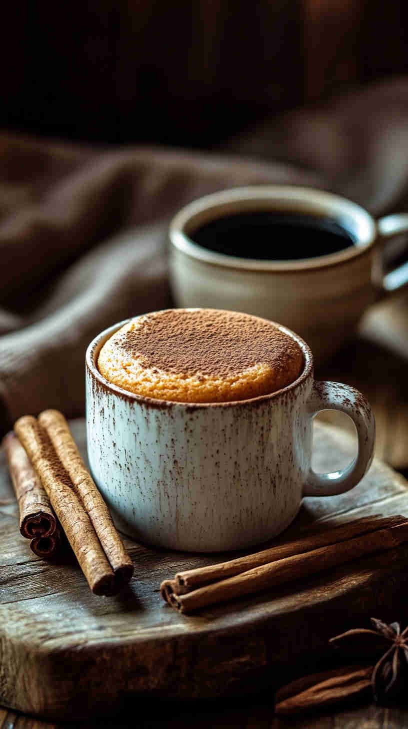 High-Protein Cinnamon Roll Mug Cake