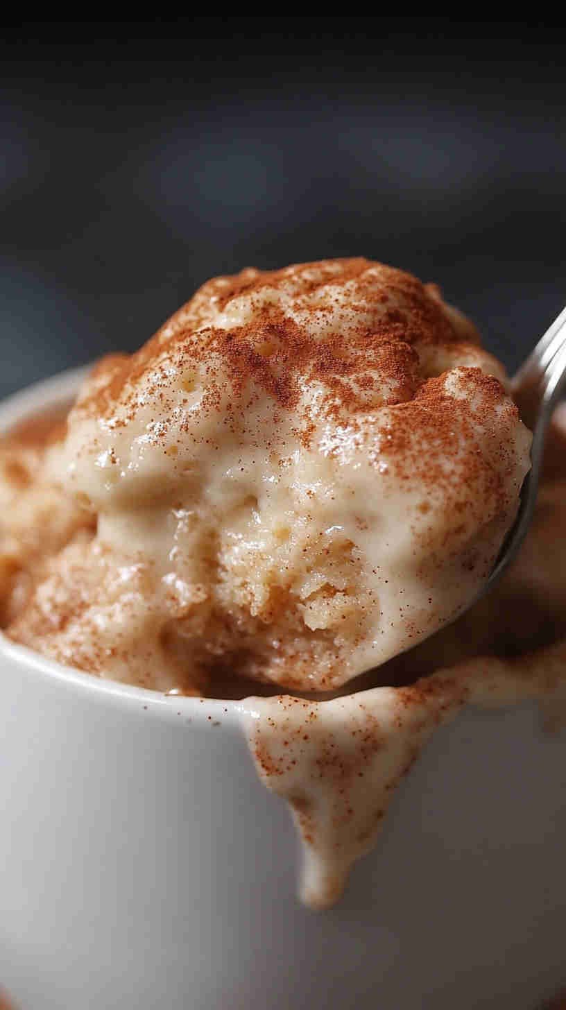 High-Protein Cinnamon Roll Mug Cake