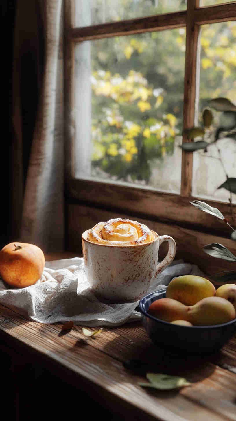 High-Protein Cinnamon Roll Mug Cake